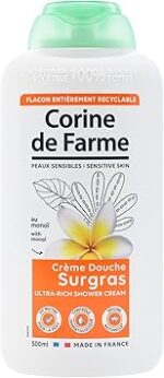 Corine de Farme - Crème Douche Surgras au Monoï - pH Neutre pour la Peau, Origine Naturelle - Contrôle Dermatologique 500ml