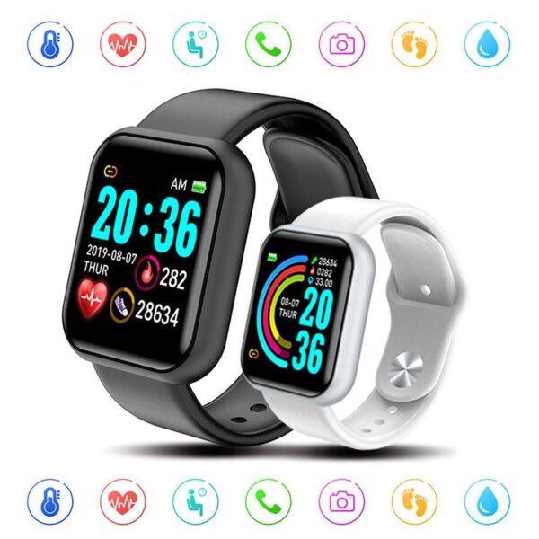 Y68 Montre Intelligente Traqueur De Fitness