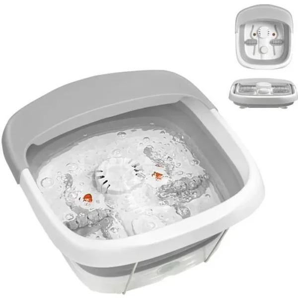 Bain de Pieds Thalasso Pliable Fonction de Bulle Chaleur Automatique